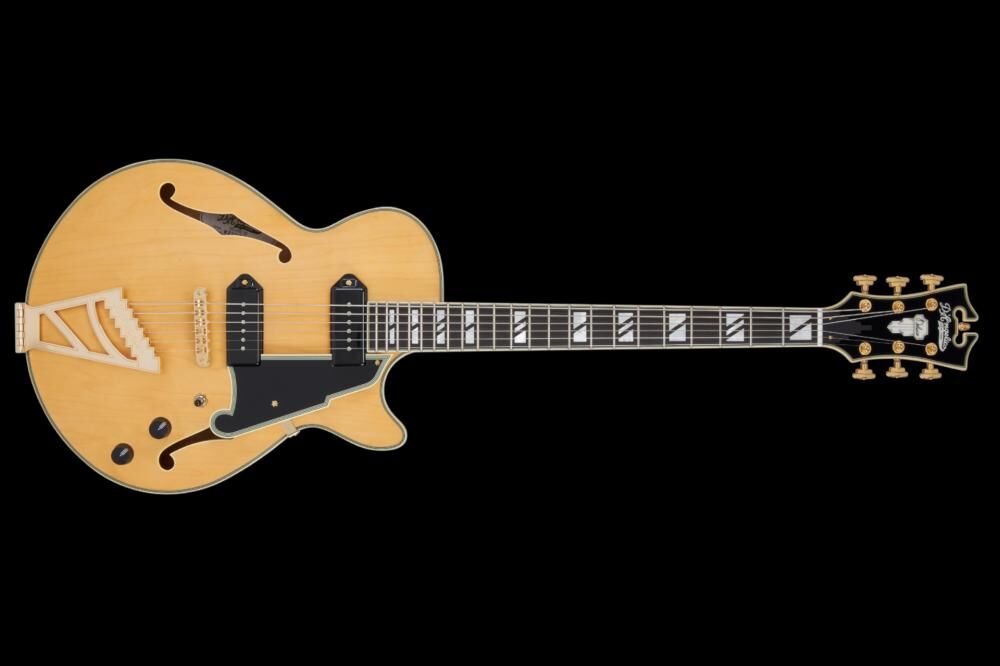 D'Angelico Deluxe Baritone SS Satin Honey