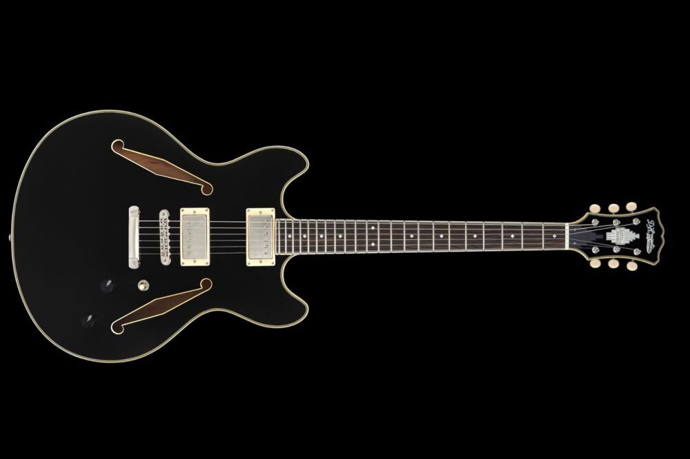 D'Angelico Excel DC Tour Collection Solid Black